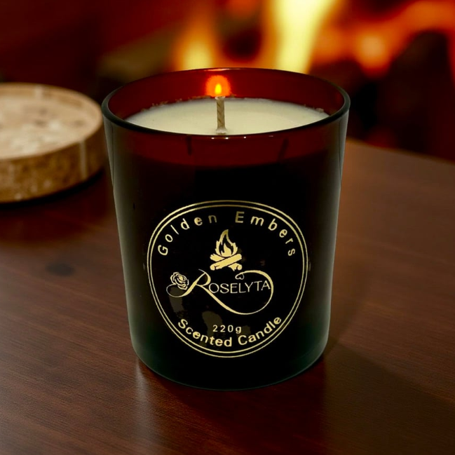 Golden Embers Scented Candle
