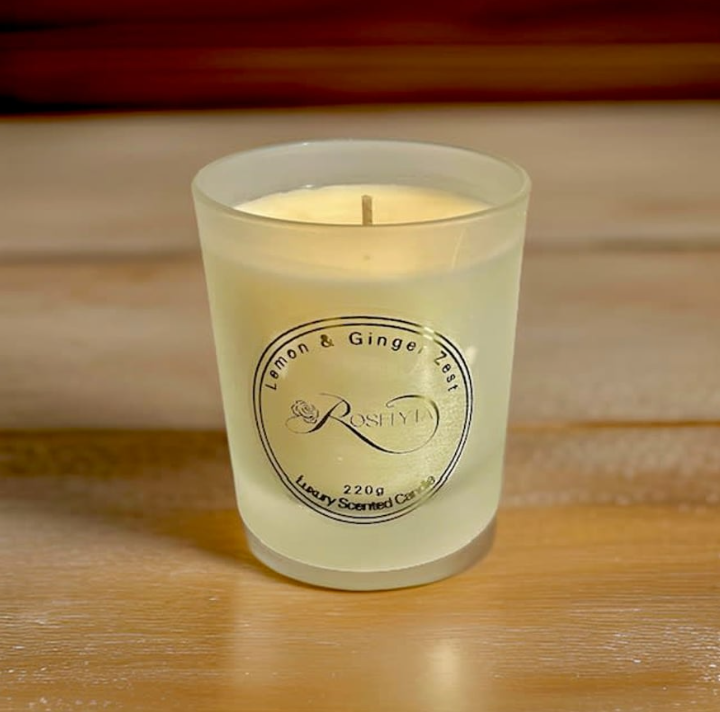 Lemon & Ginger Zest Scented Candle