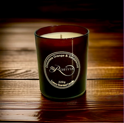 Chocolate Orange & Sandalwood Scented Candle