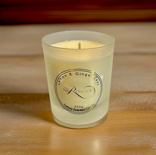 Lemon & Ginger Zest Scented Candle
